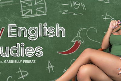 Spicy English Studies - VR Porn Video - Gabrielly Ferraz